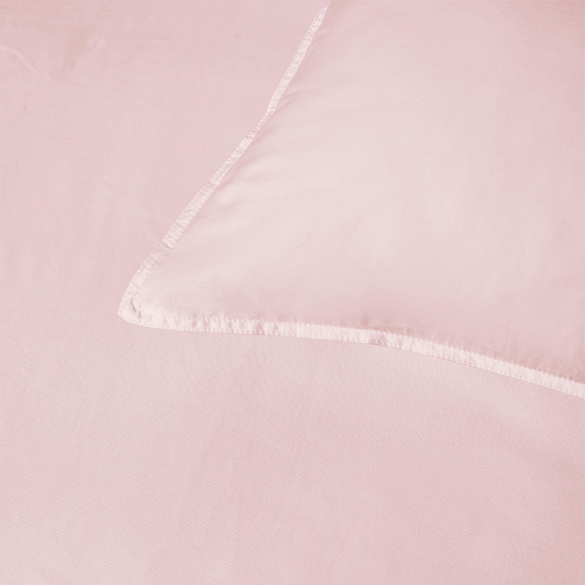 Accessorize 400TC Blush Bamboo Cotton Double Stitch Quilt Cover Set Queen V442-HIN-QUILTCS-DOUBLESTITCH-BLUSH-QS
