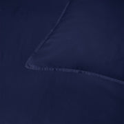 Accessorize 400TC Navy Bamboo Cotton Double Stitch Quilt Cover Set King V442-HIN-QUILTCS-DOUBLESTITCH-NAVY-KI