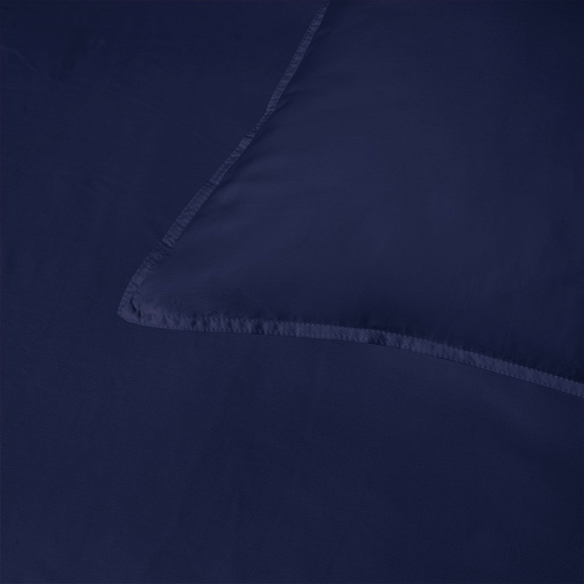 Accessorize 400TC Navy Bamboo Cotton Double Stitch Quilt Cover Set King V442-HIN-QUILTCS-DOUBLESTITCH-NAVY-KI