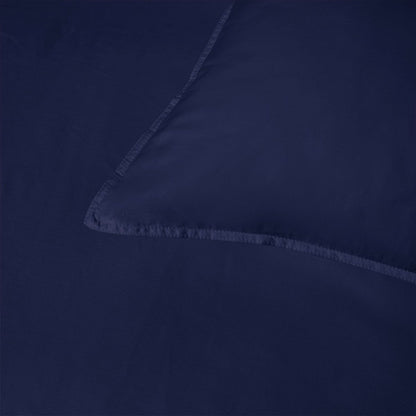 Accessorize 400TC Navy Bamboo Cotton Double Stitch Quilt Cover Set King V442-HIN-QUILTCS-DOUBLESTITCH-NAVY-KI