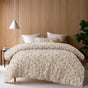 Accessorize Eden Jacquard Quilt Cover Set King V442-HIN-QUILTCS-EDEN-TAUPE-KI