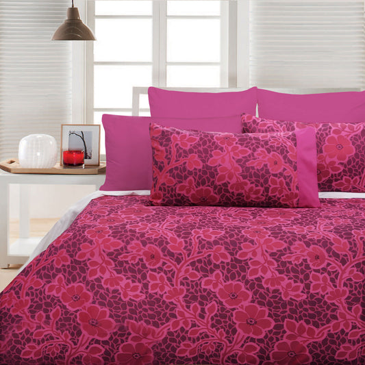 Accessorize Emma Pink Quilt Cover Set - King V442-HIN-QUILTCS-EMMA-PINK-KI