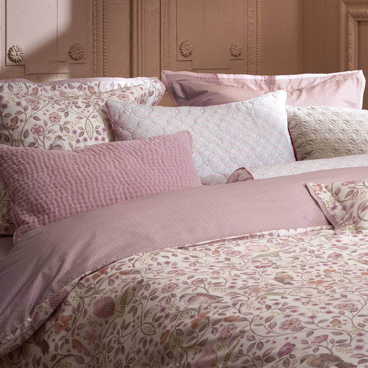 PIP Studio Garden of Dove Off White Cotton Quilt Cover Set King V442-HIN-QUILTCS-GARDENOFDOVE-OFFWHITE-KI