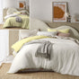Vintage Design Homewares Hugo Reversible White Butter Cotton Gauze Quilt Cover Set Queen V442-HIN-QUILTCS-HUGO-WHITEBUTTER-QS