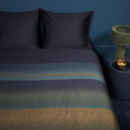 Bedding House Lenny Blue Cotton Quilt Cover Set King