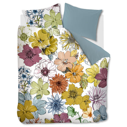 Bedding House Lotti Multi Cotton Floral Quilt Cover Set King V442-HIN-QUILTCS-LOTTI-MULTI-KI
