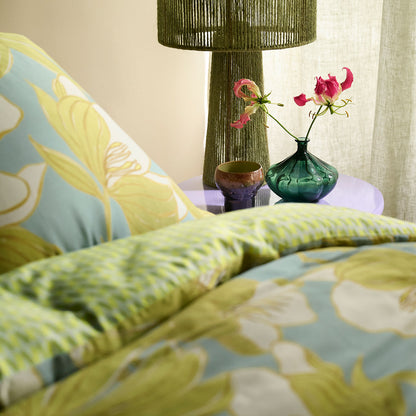 Oilily Melodi Green Cotton Floral Quilt Cover Set King V442-HIN-QUILTCS-MELODI-GREEN-KI