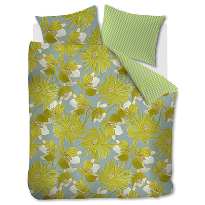 Oilily Melodi Green Cotton Floral Quilt Cover Set Queen V442-HIN-QUILTCS-MELODI-GREEN-QS