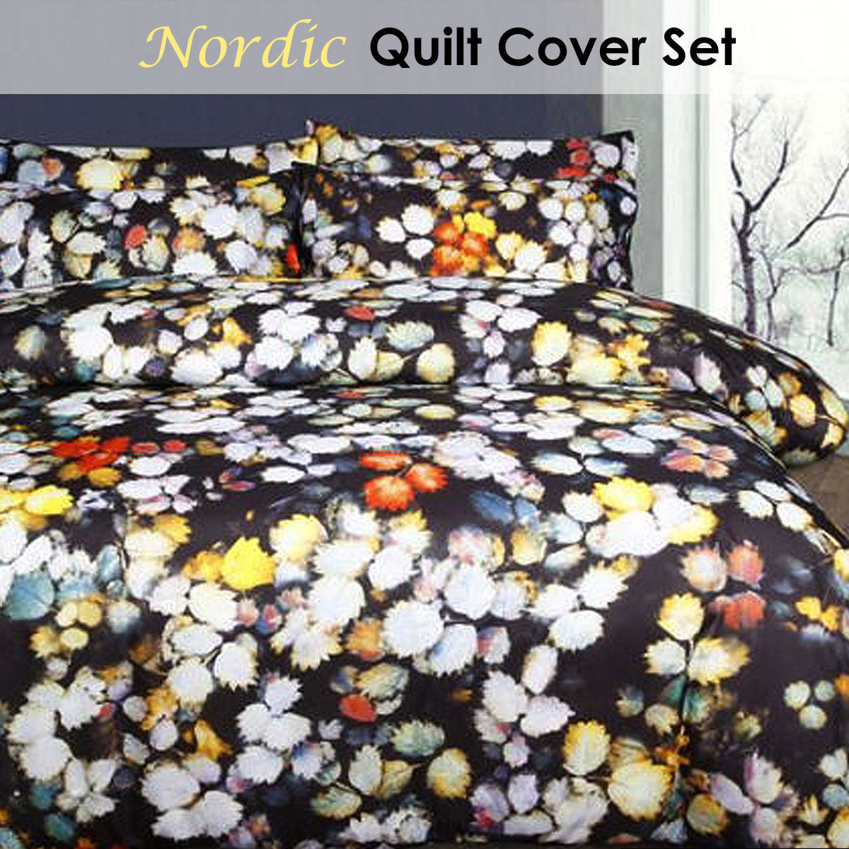 Big Sleep Nordic Multi Quilt Cover Set Double V442-HIN-QUILTCS-NORDIC-MULTI-DS