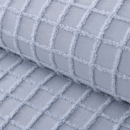 Vintage Design Homewares Parquet Snooze Blue Polyester Cotton Quilt Cover Set Single V442-HIN-QUILTCS-PARQUET-SNOOZEBLUE-SB