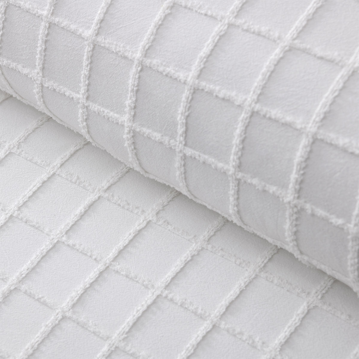 Vintage Design Homewares Parquet White Polyester Cotton Quilt Cover Set Double V442-HIN-QUILTCS-PARQUET-WHITE-DS