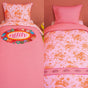 Oilily Prom Flowers Pink Cotton Quilt Cover Set Single V442-HIN-QUILTCS-PROMFLOWERS-PINK-SB