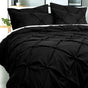Bloomington Puffy Quilt Cover Set Black QUEEN V442-HIN-QUILTCS-PUFFY-BLACK-QS