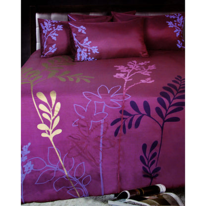 Accessorize Savannah Plum Quilt Cover Set King V442-HIN-QUILTCS-SAVANNAH-PLUM-KI