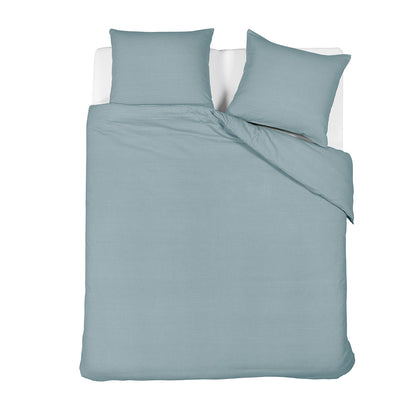 Bedding House Summer Blue Grey Seersucker Cotton Quilt Cover Set King V442-HIN-QUILTCS-SUMMERSEERSUCKER-BLUE-KI