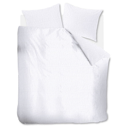 Bedding House Summer White Seersucker Cotton Quilt Cover Set King V442-HIN-QUILTCS-SUMMERSEERSUCKER-WHITE-KI