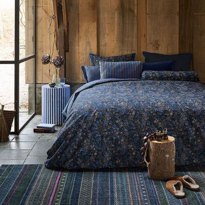 PIP Studio Tutti i Fiori Dark Blue Cotton Quilt Cover Set King V442-HIN-QUILTCS-TUTTIIFIORI-DARKBLUE-KI