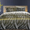 Accessorize Zig Zag Quilt Cover Set Queen V442-HIN-QUILTCS-ZIGZAG-BROWN-QS