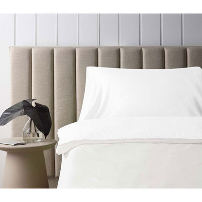 Accessorize Self Tanning Polyester Cotton Sheet Protector 145cm x 220cm White V442-HIN-SHEETPROTECTOR-POLYCOTTON-WHITE-RE