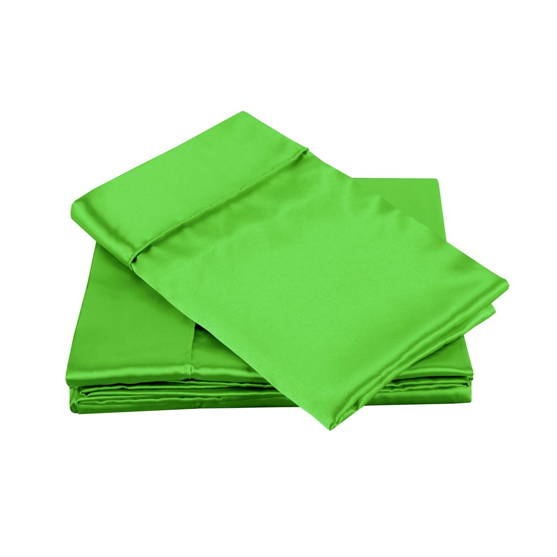 Big Sleep 300TC Deluxe Essentials Satin Sheet Set Lime (Also known as Forest) King V442-HIN-SHEETS-300TCSATIN-LIME-KI