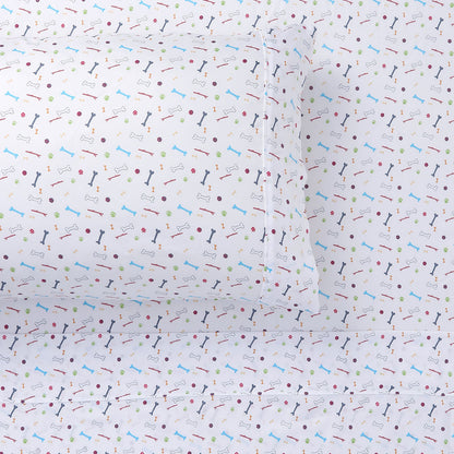 Happy Kids Bones Kids Printed Sheet Set Single V442-HIN-SHEETS-BONES-MULTI-SB