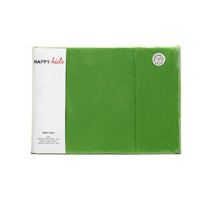 Happy Kids Green Plain Dyed Microfibre Sheet Set King Single V442-HIN-SHEETS-KIDSPLAIN-GREEN-KS