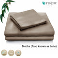 Accessorize Tencel Cotton Blend Sheet Set Mocha (Also Known as Latte) Single V442-HIN-SHEETS-TENCELCOTTON-LATTE-SB