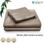 Accessorize Tencel Cotton Blend Sheet Set Mocha (Also Known as Latte) Single V442-HIN-SHEETS-TENCELCOTTON-LATTE-SB