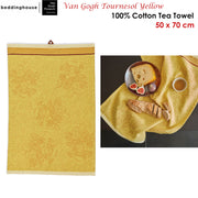 Bedding House Van Gogh Tournesol Yellow Tea Towel V442-HIN-TEAT-TOURNESOL-YELLOW-RE