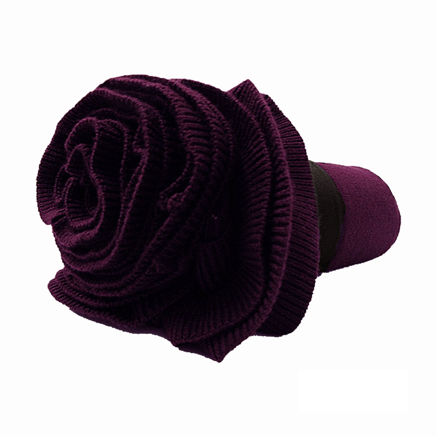 Accessorize Double Ruffle Throw Plum V442-HIN-THROW-DOUBLERUFFLE-PLUM