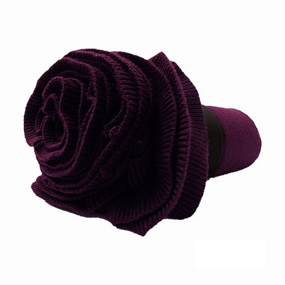 Accessorize Double Ruffle Throw Plum V442-HIN-THROW-DOUBLERUFFLE-PLUM