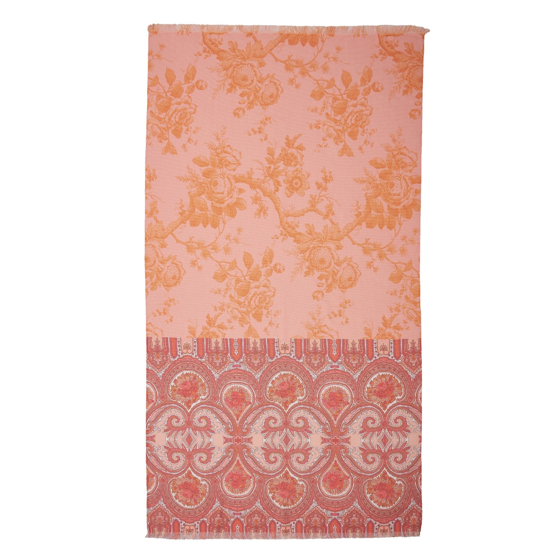Oilily Cotton Digital Print Large Towel Bright Rose V442-HIN-TOWEL-BRIGHTROSE-MULTI-RE