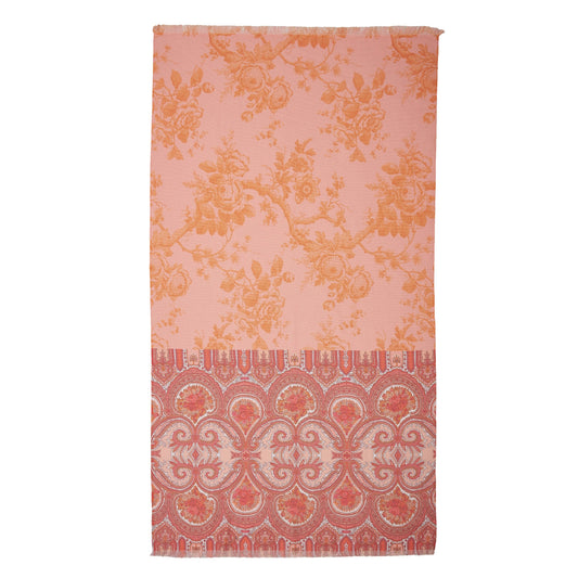 Oilily Cotton Digital Print Large Towel Bright Rose V442-HIN-TOWEL-BRIGHTROSE-MULTI-RE