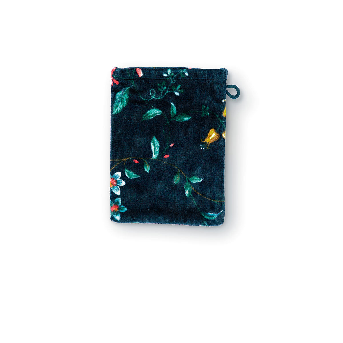 PIP Studio Les Fleurs Dark Blue Wash Mitt 16cm x 22cm V442-HIN-TOWEL-LESFLEURSMITT-DARKBLUE-RE