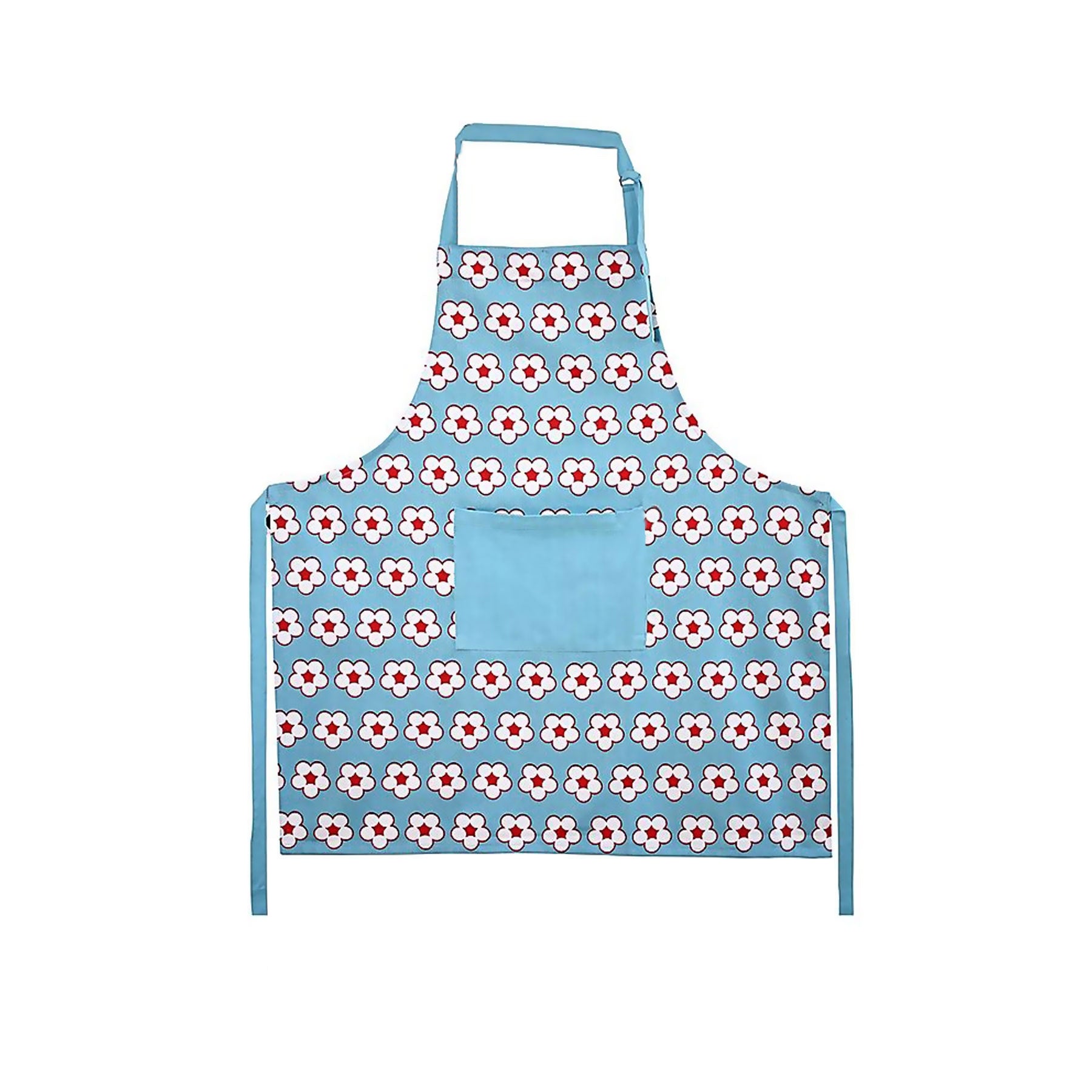 IDC Homewares Cotton Bud Apron Blue V442-IDC-APRON-COTTONBUD-BLUE-SH