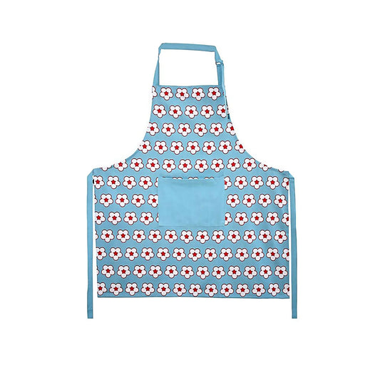 IDC Homewares Cotton Bud Apron Blue V442-IDC-APRON-COTTONBUD-BLUE-SH