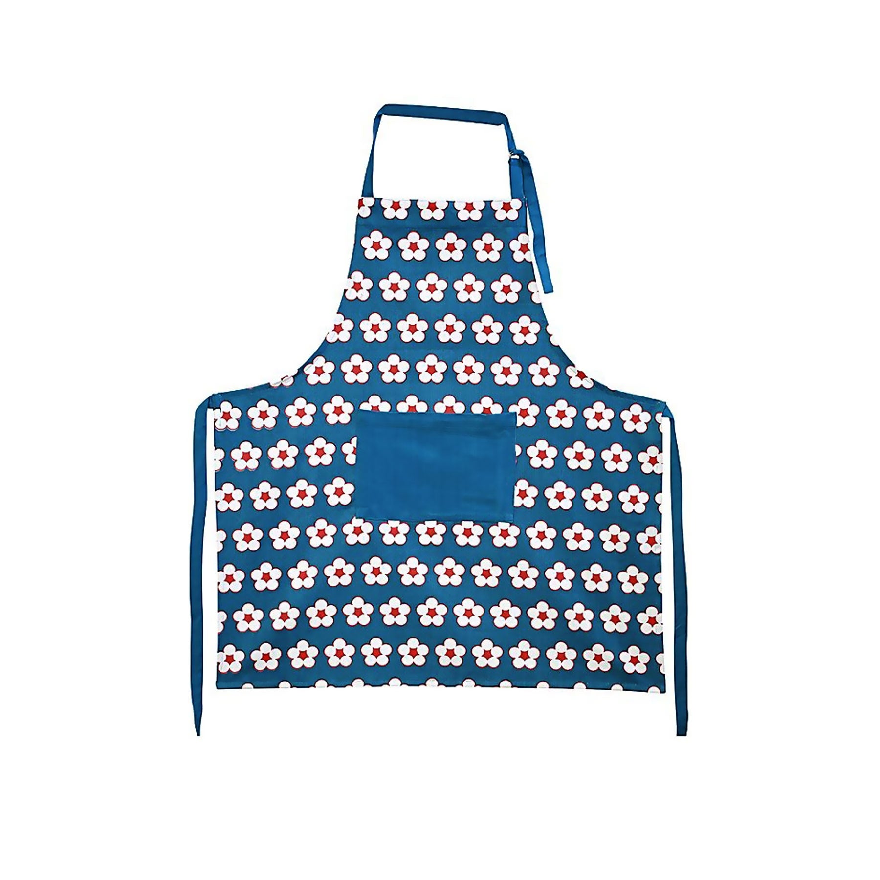 IDC Homewares Cotton Bud Apron Navy V442-IDC-APRON-COTTONBUD-NAVY-SH