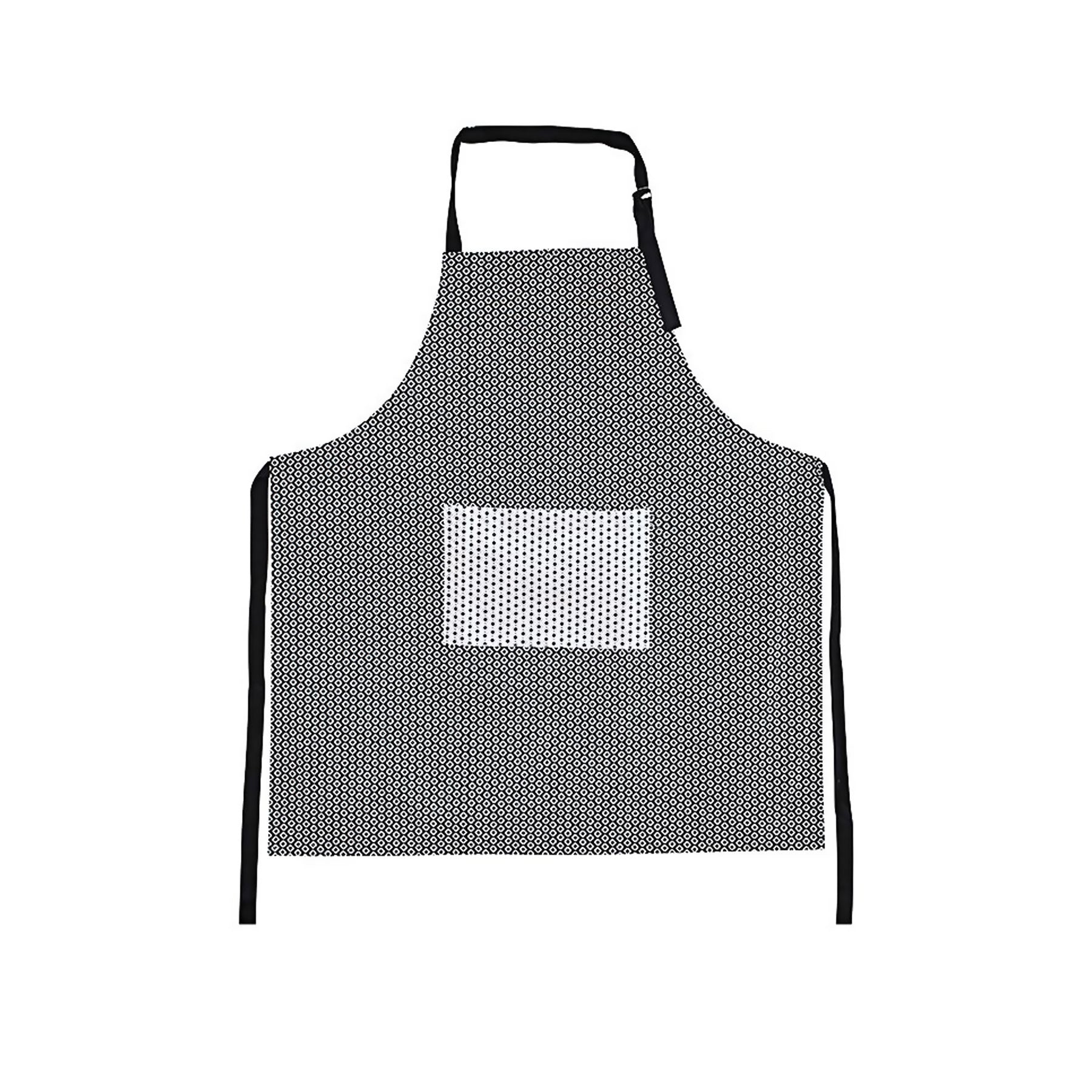 IDC Homewares Cotton Apron Marigold Black V442-IDC-APRON-MARIGOLD-BLACK-SH