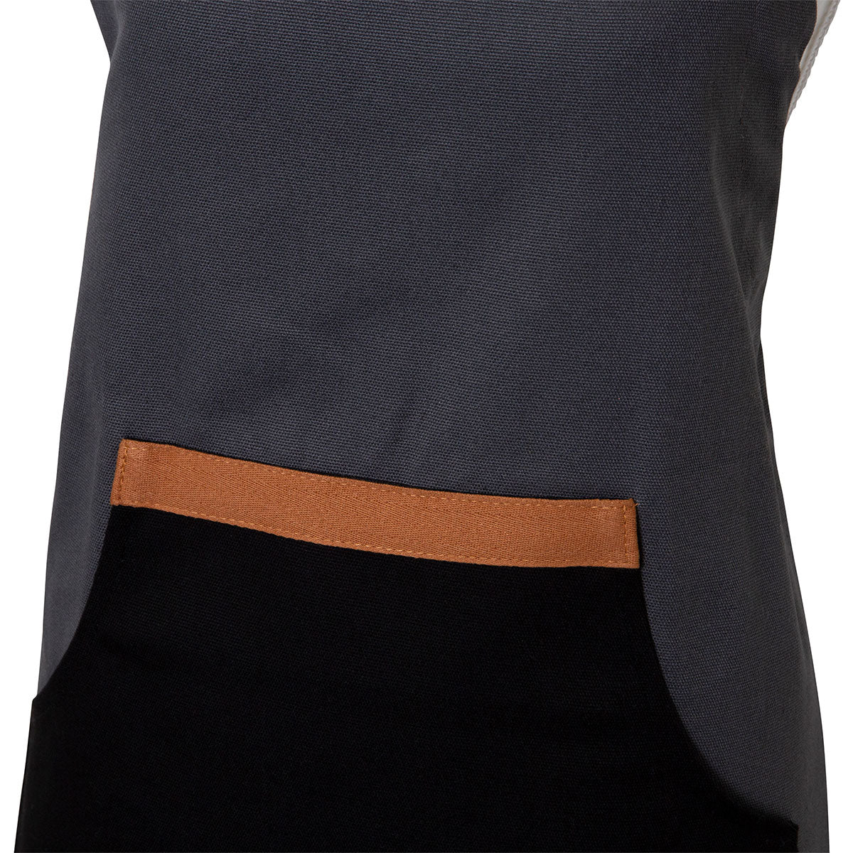 J Elliot Home Selby Cotton Apron 83 x 68 cm Charcoal & Black V442-IDC-APRON-SELBY-CHARCOAL-SH