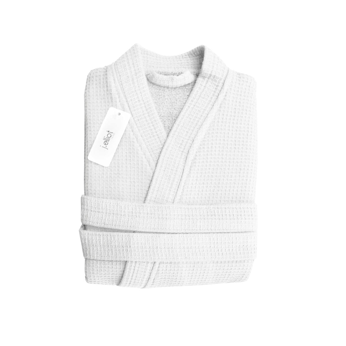 J Elliot Home Camila Cotton Waffle Bath Robe Cloud White V442-IDC-BATHROBE-CAMILA-CLOUD-L
