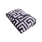 Bloomington 800GSM Greek Key Charcoal Winter Premium Quality 1 Ply Mink Blanket Double V442-IDC-BLANKET-800GSMGREEKKEY-CHARCOAL-DS