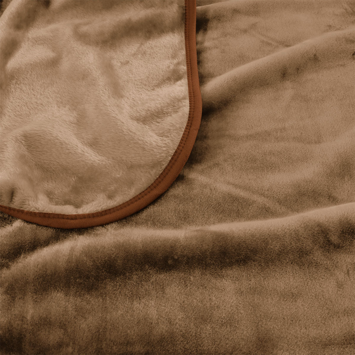 J Elliot Home 800GSM Luxury Winter Thick Mink Blanket Pecan Queen V442-IDC-BLANKET-800GSMMINK-PECAN-QS