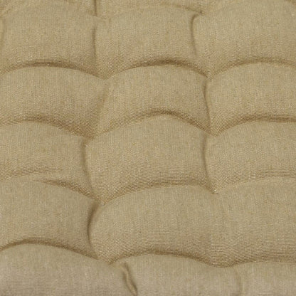 J Elliot Home Set of 2 Outdoor 100% Cotton Chair Pads 40 x 40 cm Solid Taupe V442-IDC-CHAIRPAD-SETOF2COTTONSOLID-TAUPE-SQ