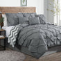 J Elliot Home 6 Pcs Ella Grey Comforter Set Single V442-IDC-COMFORTER-6PCELLA-GREY-SB