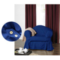 IDC Homewares Cotton Sofa Cover Navy (also known as Pacific Blue) 1 Seater 54 x 245 cm V442-IDC-COUCHC-COTTON-1SEATER-NAVY