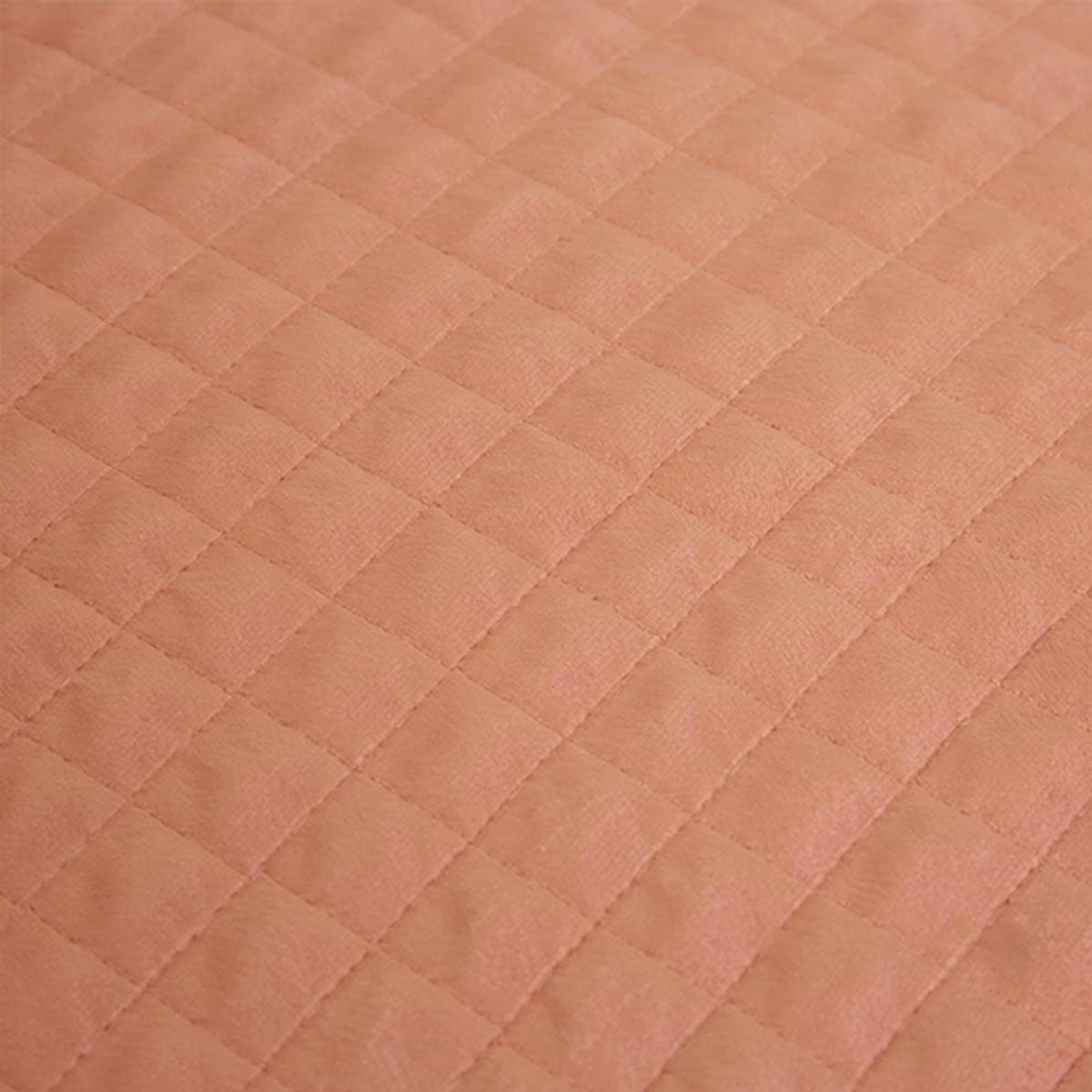 J.Elliot Home Adela Clay Pink Velvet Quilted Coverlet Set Queen/King V442-IDC-COVERLET-ADELA-CLAYPINK-QS