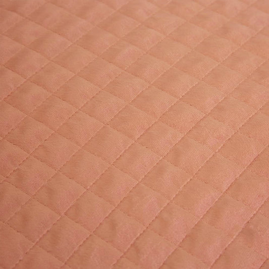 J.Elliot Home Adela Clay Pink Velvet Quilted Coverlet Set Queen/King V442-IDC-COVERLET-ADELA-CLAYPINK-QS