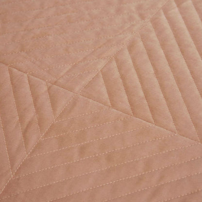 J.Elliot Home Merida Clay Pink Velvet Quilted Coverlet Set Queen/King V442-IDC-COVERLET-MERIDA-CLAYPINK-QS