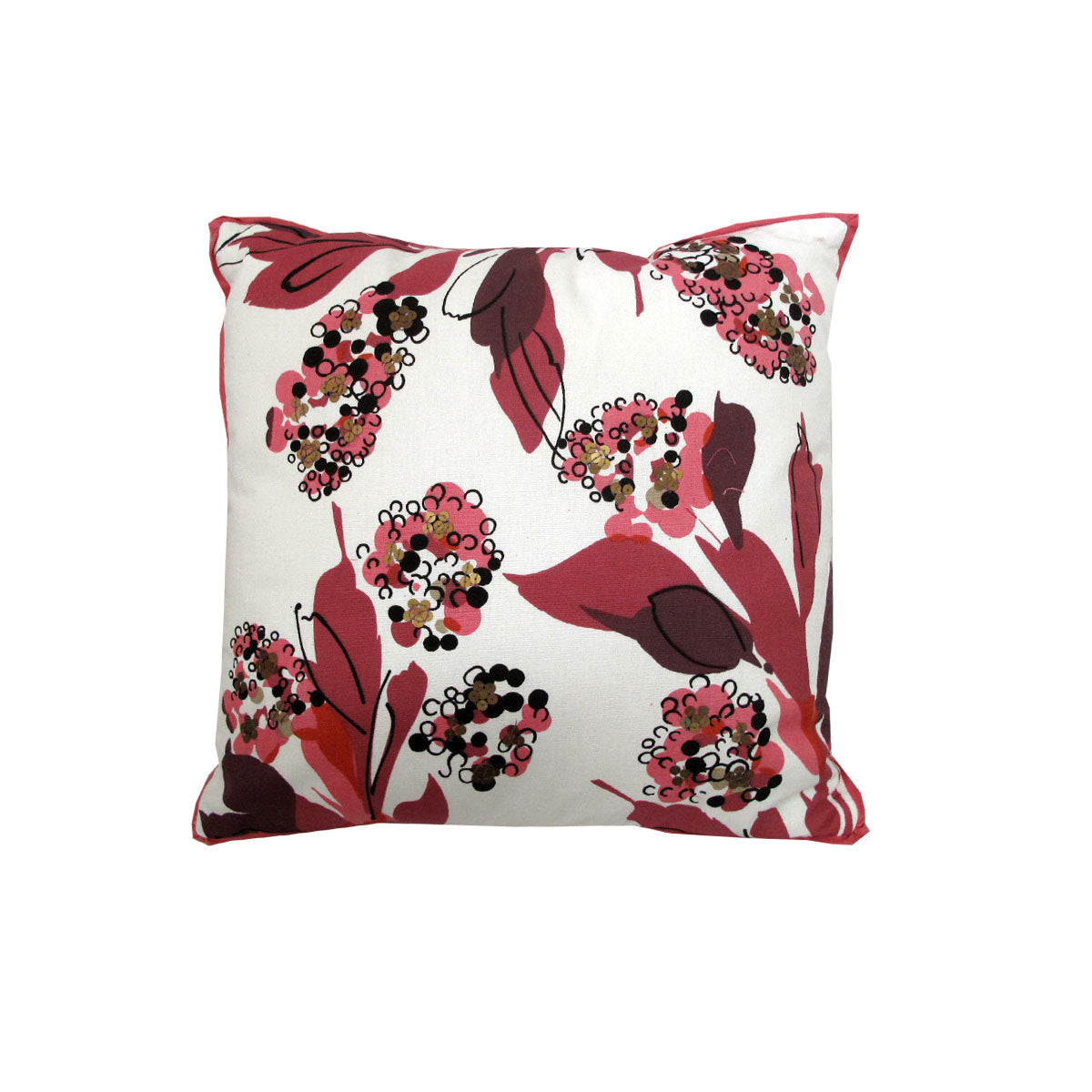 IDC Homewares Amelia Applique Pink Filled Cushion 43 x 43 cm V442-IDC-CUSHION-AMELIAAPPLIQUE-PINK-SQ