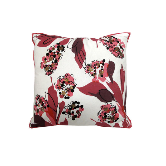 IDC Homewares Amelia Applique Pink Filled Cushion 43 x 43 cm V442-IDC-CUSHION-AMELIAAPPLIQUE-PINK-SQ